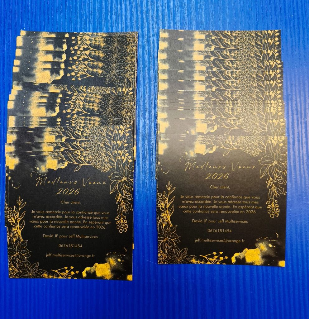 Conception & impression carte de vœux