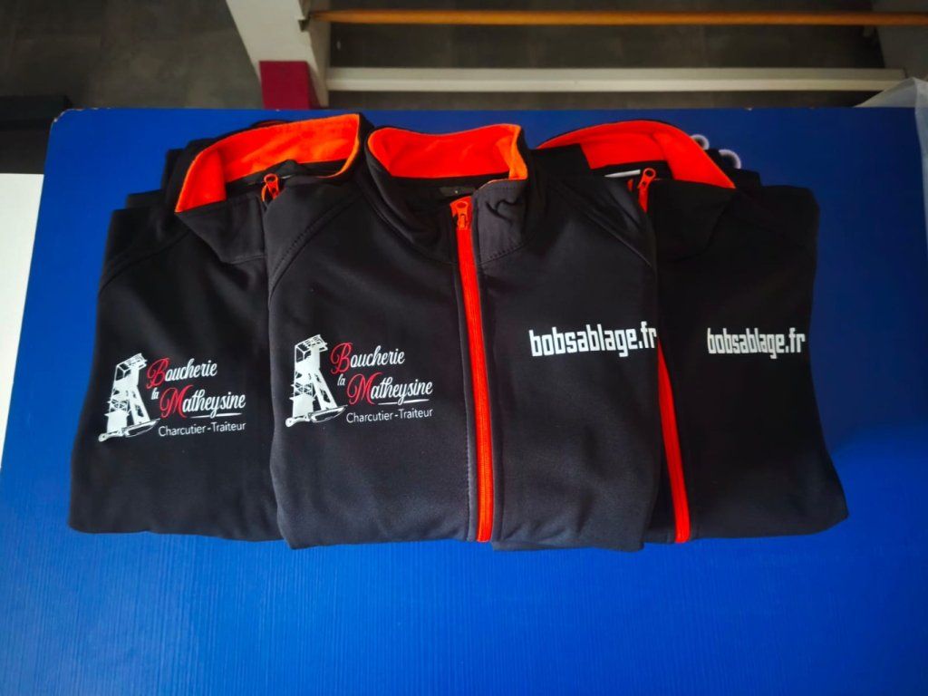 Impression veste softshell
