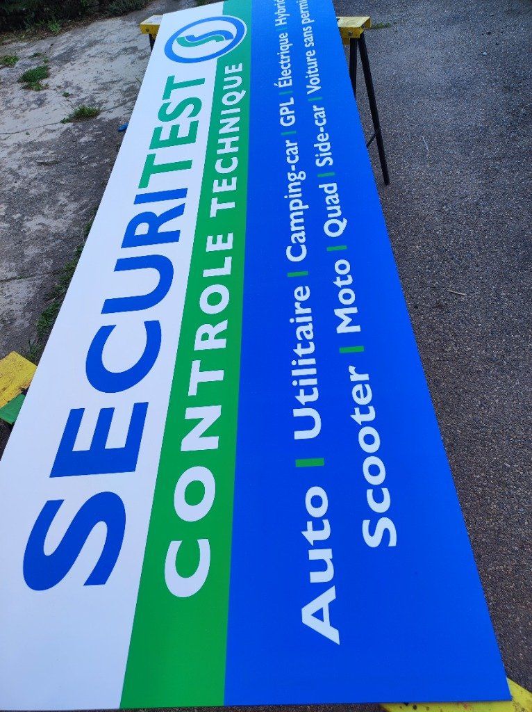 Enseigne, impression panneau publicitaire