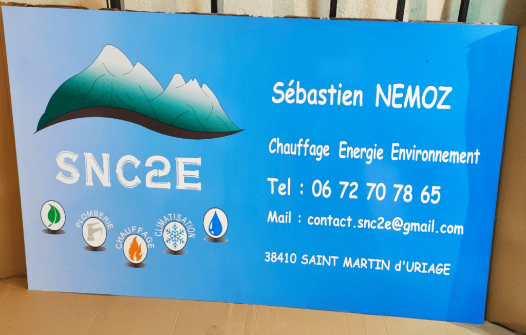 Enseigne, impression panneau publicitaire